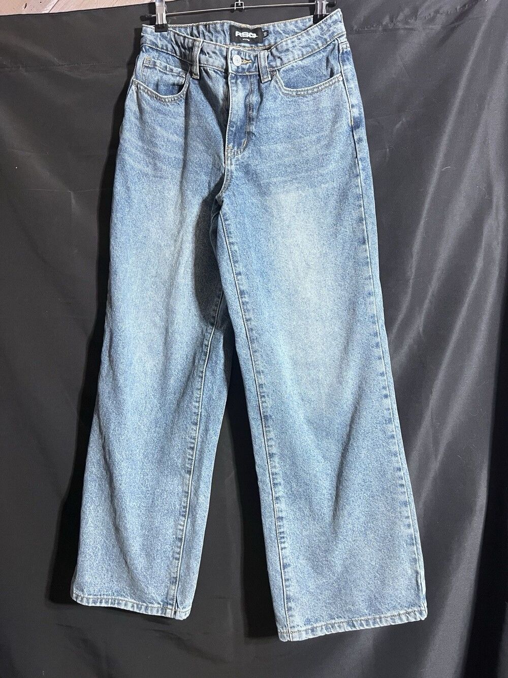 RSQ Baggy Wide Leg Jeans Embroidered Scorpion Denim Skater Y2K Grunge Retro 18